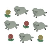 Dekorační knoflíky Counting sheep