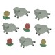 Dekorační knoflíky Counting sheep