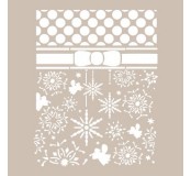 Plastová šablona 21 x 29,7 cm, Snowflakes