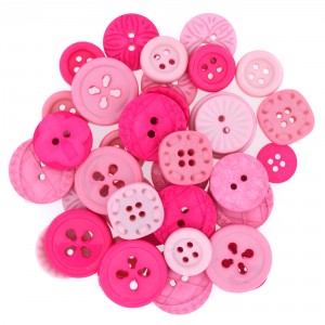 Dekorační knoflíky Color me - Hot pink