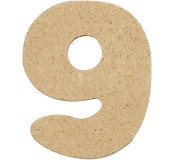Dřevěná číslice 9