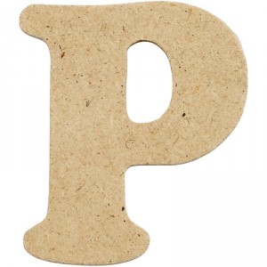 Dřevěné písmenko P