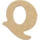 Dřevěné písmenko Q