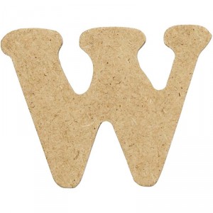 Dřevěné písmenko W
