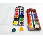 Umělecké vodové transparentní barvy - 12 barev