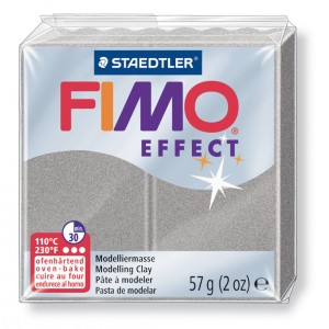 Fimo effect modelovací hmota 57 g - perlová světle stříbrná