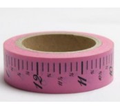 Dekorační lepicí páska Washi - metr růžový