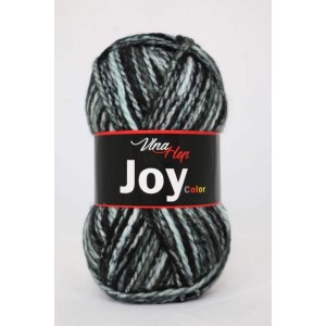 Vlna Joy color - černo šedá žíhaná