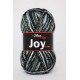 Vlna Joy color - černo šedá žíhaná