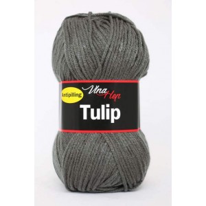 Vlna Tulip - zelenošedá