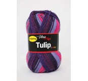 Vlna Tulip color - fialový melír