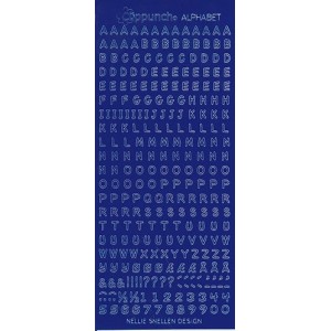 Samolepicí abeceda - tmavě modrá
