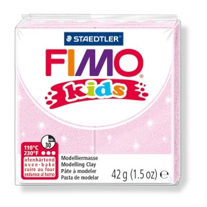 Fimo kids modelovací hmota 42 g - perleťová růžová