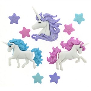 Dekorační knoflíky Magical Unicorns