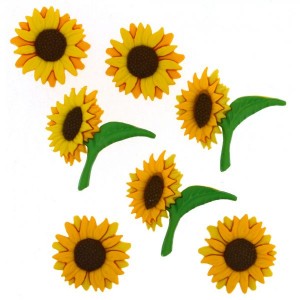 Dekorační knoflíky Sunflowers