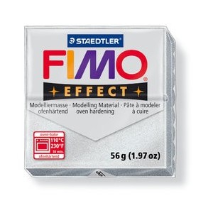 Fimo effect modelovací hmota 57 g - metalická stříbrná