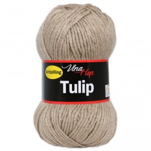 Vlna Tulip - šedo-béžová