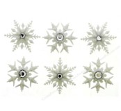Dekorační knoflíky Fancy Snowflakes