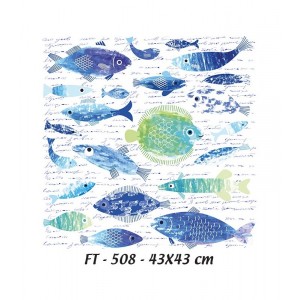 Transferový obrázek na textil 43 x 43 cm