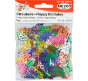 Konfety - Happy Birthday, barevné, 20 g