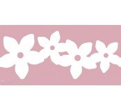 Raznice zdobná bordura - květiny, 63 x 29,5 mm