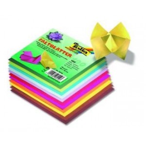 Papíry na origami barevné - 10 x 10 cm