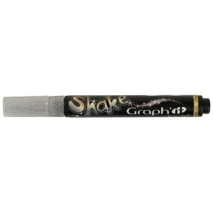 Graph'it Shake popisovač, 3mm - Glitrová stříbrná