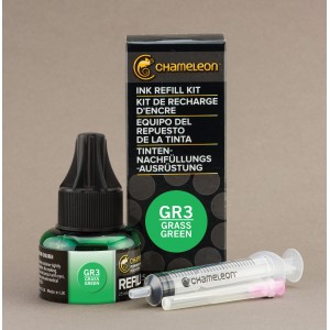 AKCE - Chameleon inkoustová náplň, 25ml - Grass Green, GR3