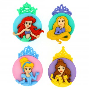 Dekorační knoflíky Disney The Princesses