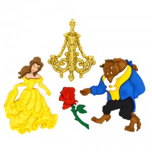 Dekorační knoflíky Disney Beauty and the Beast