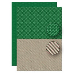 Potištěný oboustranný papír A4 Greenish Snowflake