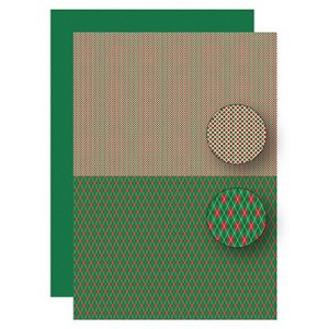 Potištěný oboustranný papír A4 Greenish Diamonds