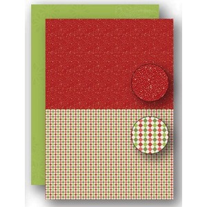 Potištěný oboustranný papír A4 Christmas Red Dots