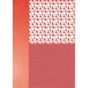Potištěný oboustranný papír A4 Christmas Red Tree 2
