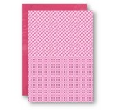 Potištěný oboustranný papír A4 Pink Squares
