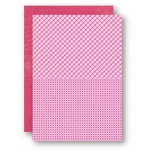 Potištěný oboustranný papír A4 Pink Squares