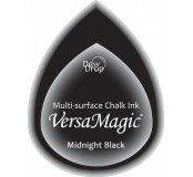 Razítkovací polštářek s křídovou barvou VersaMagic - Midnight Black