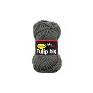Vlna Tulip big - tmavě šedá