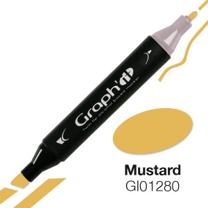 Graph'it oboustranný alkoholový popisovač - Mustard