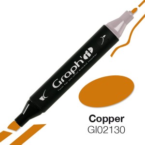 Graph'it oboustranný alkoholový popisovač - Copper