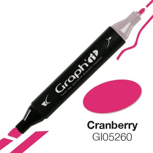 Graph'it oboustranný alkoholový popisovač - Cranberry
