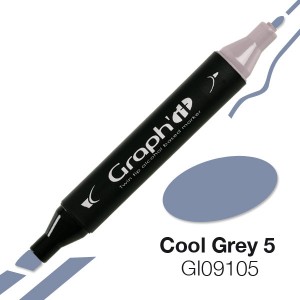 Graph'it oboustranný alkoholový popisovač - Cool Grey 5