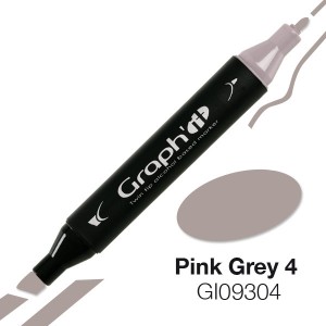 Graph'it oboustranný alkoholový popisovač - Pink Grey 4