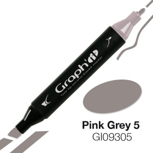 Graph'it oboustranný alkoholový popisovač - Pink Grey 5