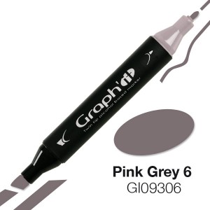Graph'it oboustranný alkoholový popisovač - Pink Grey 6