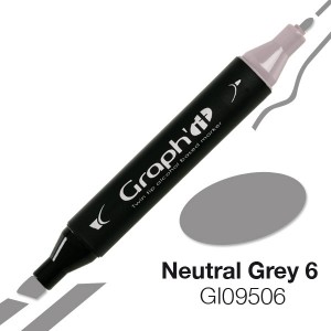 Graph'it oboustranný alkoholový popisovač - Neutral Grey 6