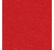 Filc metráž, 2 mm, červená glitrová