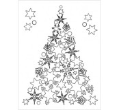 Šablona - Vánoční stromeček k pískování, 15 x 20cm