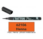 Tetovací fix Tattoo Pen - Henna (hnědá)