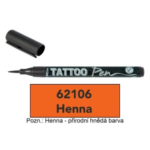 Tetovací fix Tattoo Pen - Henna (hnědá)